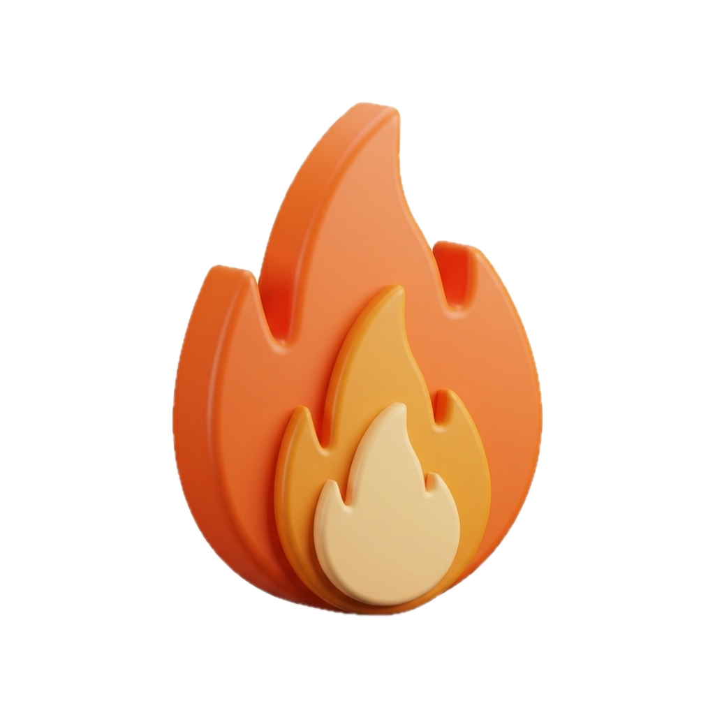 3D Practice Streak Flame